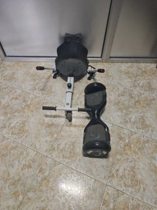 Patin hoverboard y accesorio