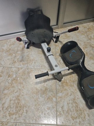 Patin hoverboard y accesorio