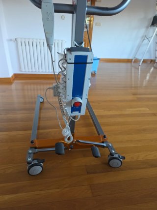 Grúa eléctrica Sunlift 150 E con arnés, en muy bue
