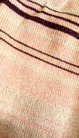 Maglia Zara a righe beige rosa marrone M