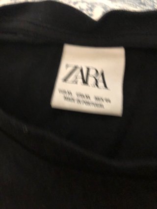 Camiseta Zara Negra Calavera