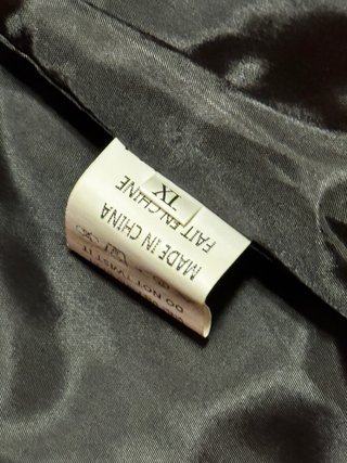 Chaqueta Polipiel Negra y Roja