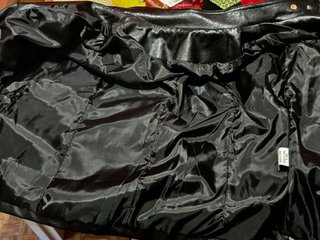 Chaqueta Polipiel Negra y Roja