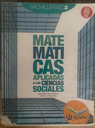 Matemáticas aplicadas a las ciencias sociales, ...