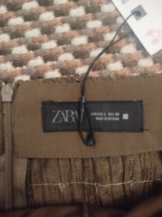 Falda pantalón Zara Lentejuelas Talla L