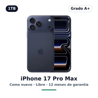 iPhone 17 Pro Max 1TB Azul · Grado A+ · Libre