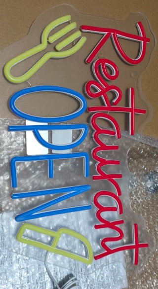 Lampada Neon LED "Restaurant OPEN"