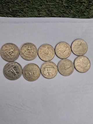 Lote 4 monedas de dólar