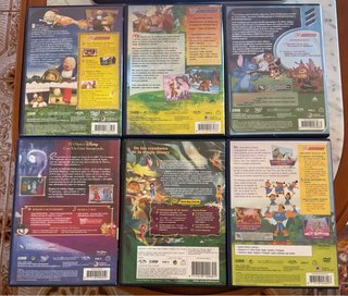 Lote 6 DVDs Disney