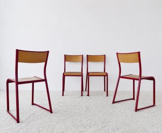 4 sillas apilables MULLCA | Francia 70s