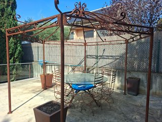 Pérgola de hierro