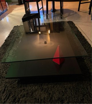 Bar de salón con cristal