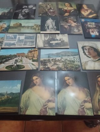 Lote 25 Postales Antiguas Colección Arte
