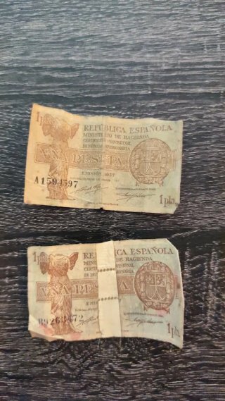 Billetes Pesetas Banco de España 1935