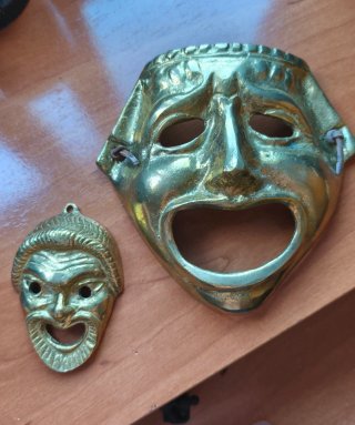 Máscaras Teatro Latón/Bronce