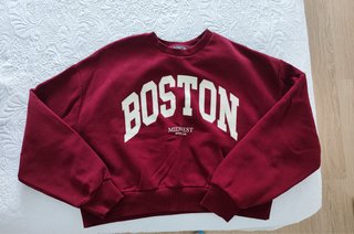 Sudadera Boston color rojo