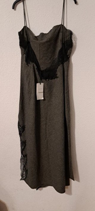 Vestido largo Zara con encaje