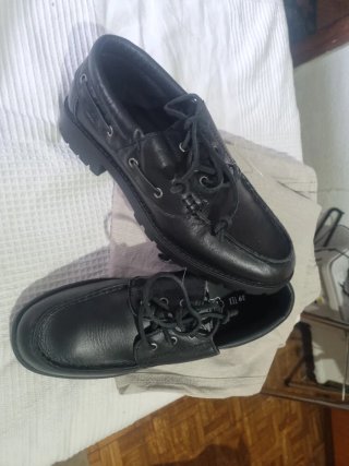 Mocasines de piel negros talla 39