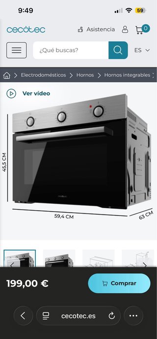 Horno Cecotec Bolero Hexa C134500