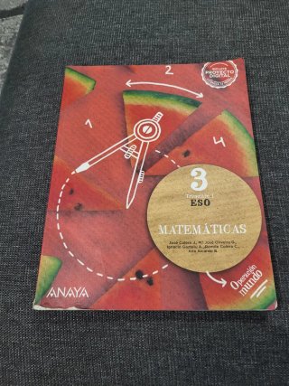 Libro de Matemáticas 1º Trimestre 3ESO.