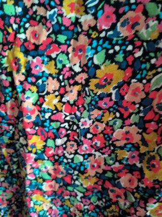Falda larga estampada floral