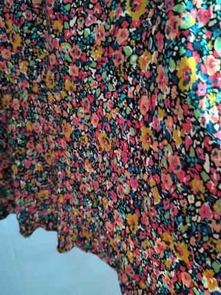 Falda larga estampada floral