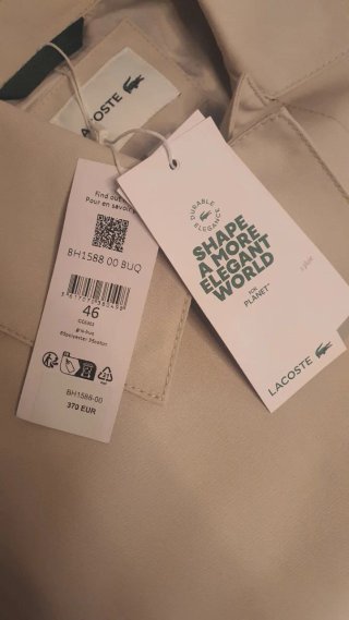Gabardina Hombre Lacoste Beige