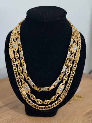 Cadenas Versace Oro 18k Laminadas