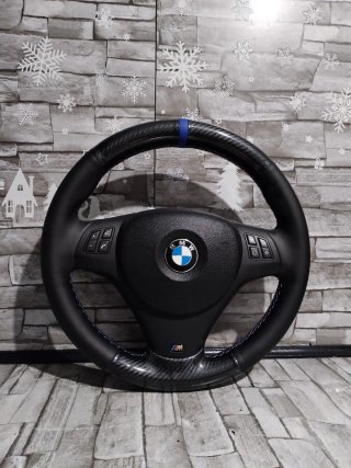 Volante BMW serie 1 3 E90 M Carbono y Piel
