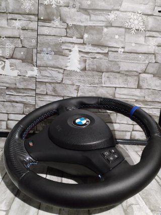 Volante BMW serie 1 3 E90 M Carbono y Piel