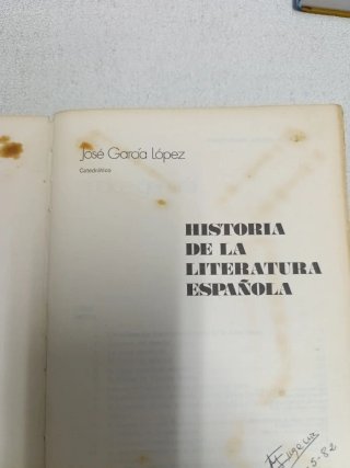 Libro de Historia de la Literatura española