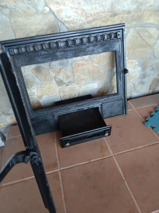 Puerta chimenea hogar