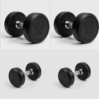 2 mancuernas de 17.5kg + 2 de 5kg