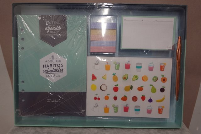 Set Agenda Mr. Wonderful Hábitos Saludables