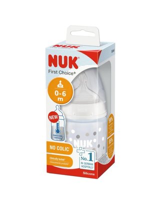 Biberón NUK First Choice+ 0-6m Silicona Blanco