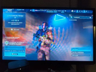 TV Philips Negra y Azul