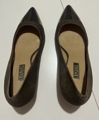Zapatos Lodi punta metalizada tacón fino