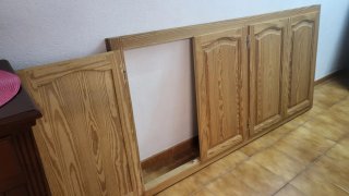Frente de armario madera 4 puertas