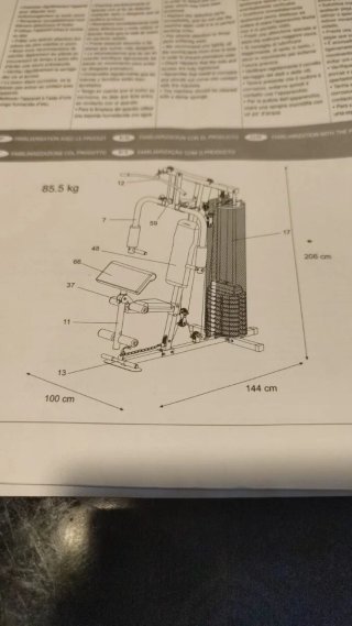 Máquina de musculación multifunción