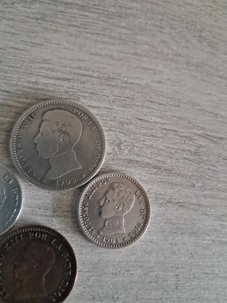 Monedas Alfonso XIII (4 unidades)