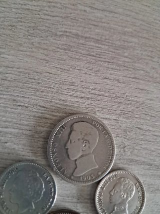 Monedas Alfonso XIII (4 unidades)