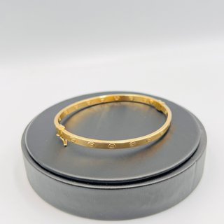 Pulsera caña cartier 18k