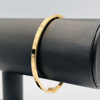 Pulsera caña cartier 18k