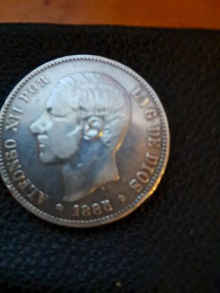Moneda Alfonso XII 1880