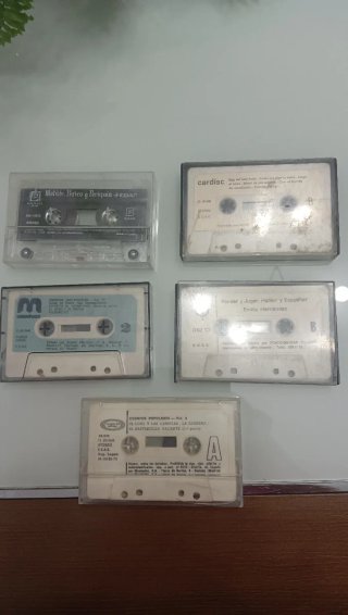Lote 5 cintas casette cuentos/canciones infantiles