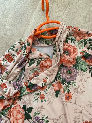 Top Zara Estampado Lazo Multiposición T.S/M