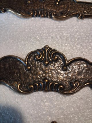 34 Maniglie Bronzo pieno Vintage