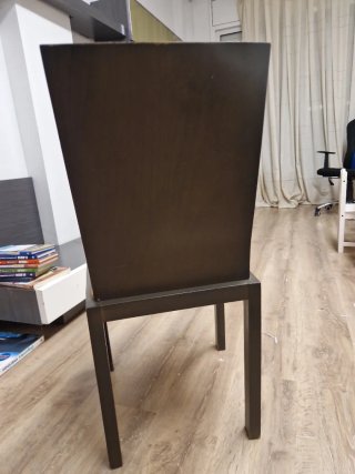 6 Sillas Comedor Tapizadas Tela y Metal