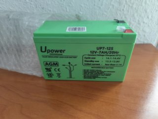 Batería UPower 12V 7AH AGM