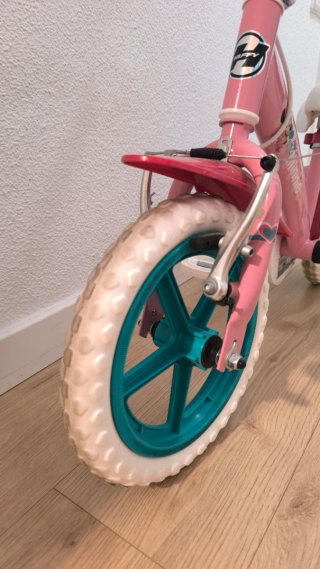 Bicicleta Minnie con Ruedines Rosa